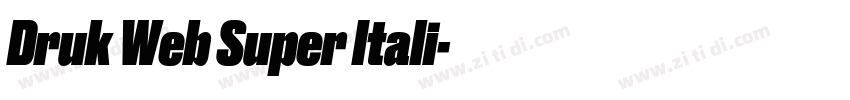 Druk Web Super Itali字体转换